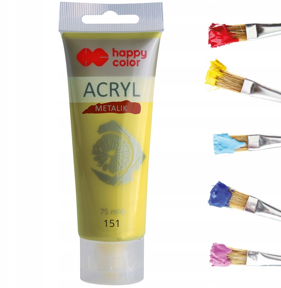 Happy Color akriliniai dažai 75 ml, metalo žalio aukso