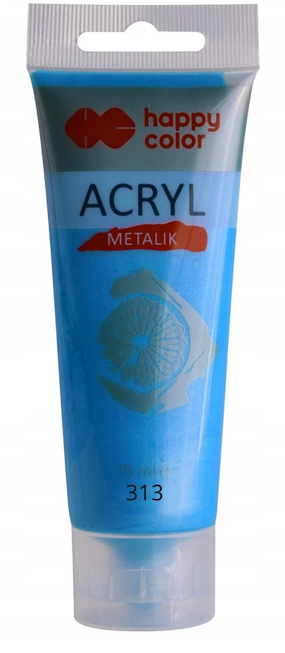 Happy Color akriliniai dažai 75 ml, metalo aukso atspalvis