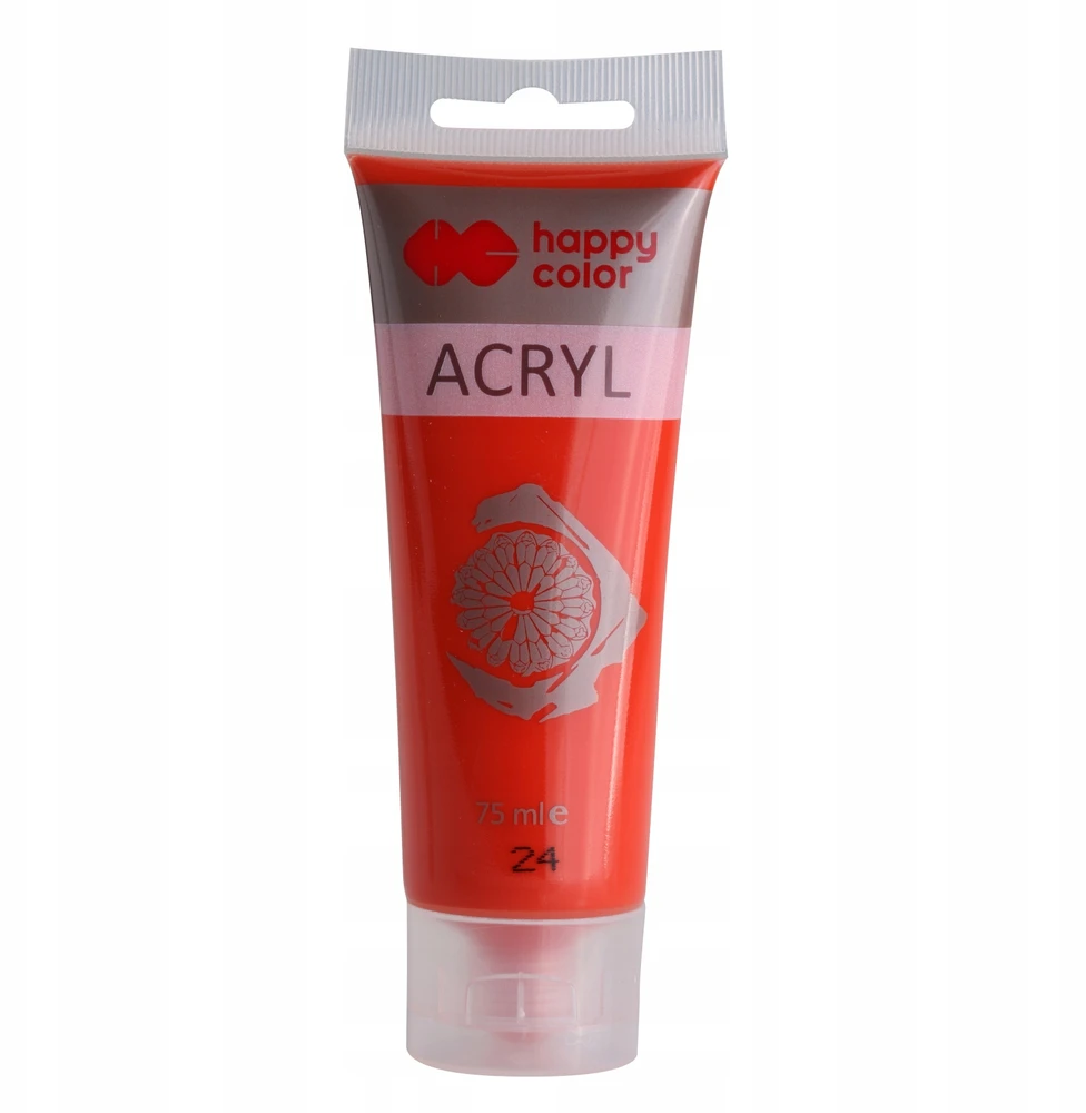 Happy Color akriliniai dažai, 75 ml, raudoni