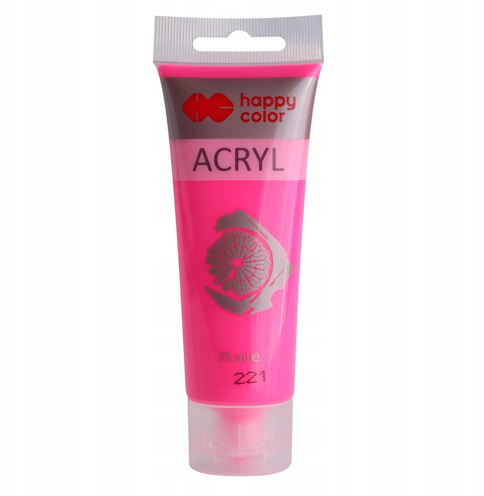 Happy Color akriliniai dažai 75ml, rožiniai fluo