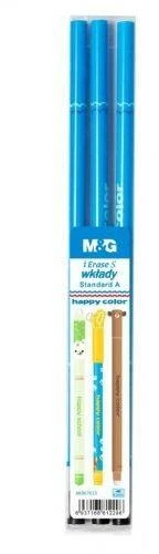 Happy Color mėlyni trinami rašiklio papildymai, 3 vnt.