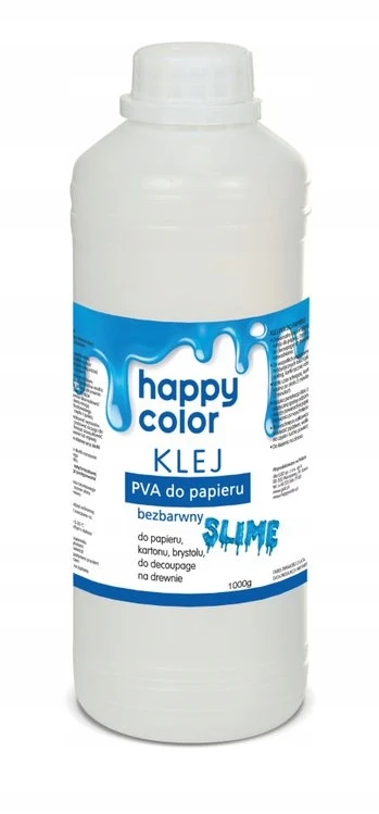 Happy Color Skysti klijai Meno pamokų reikmenys mokiniams POPIERIUS klijai 1000g