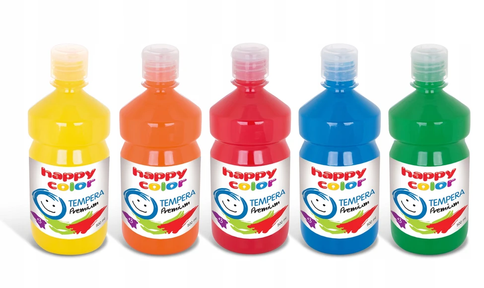 Happy Color Tamsiai oranžinė tempera dažai, 500 ml