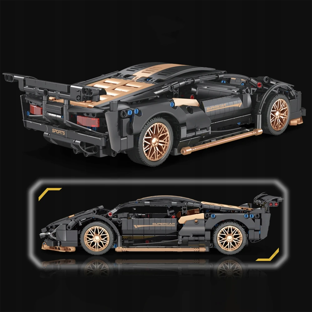 HARD Statybiniai blokai Automobilių blokų rinkinys Mūrinis Žaidimas 1:14 SUPERCAR