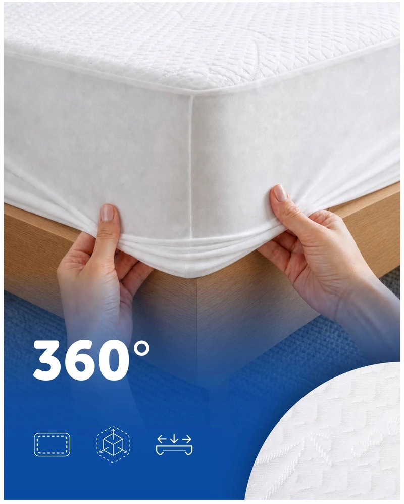 Harmoony Čiužinio apsauga 80x190 Neperšlampamas apatinis užvalkalas