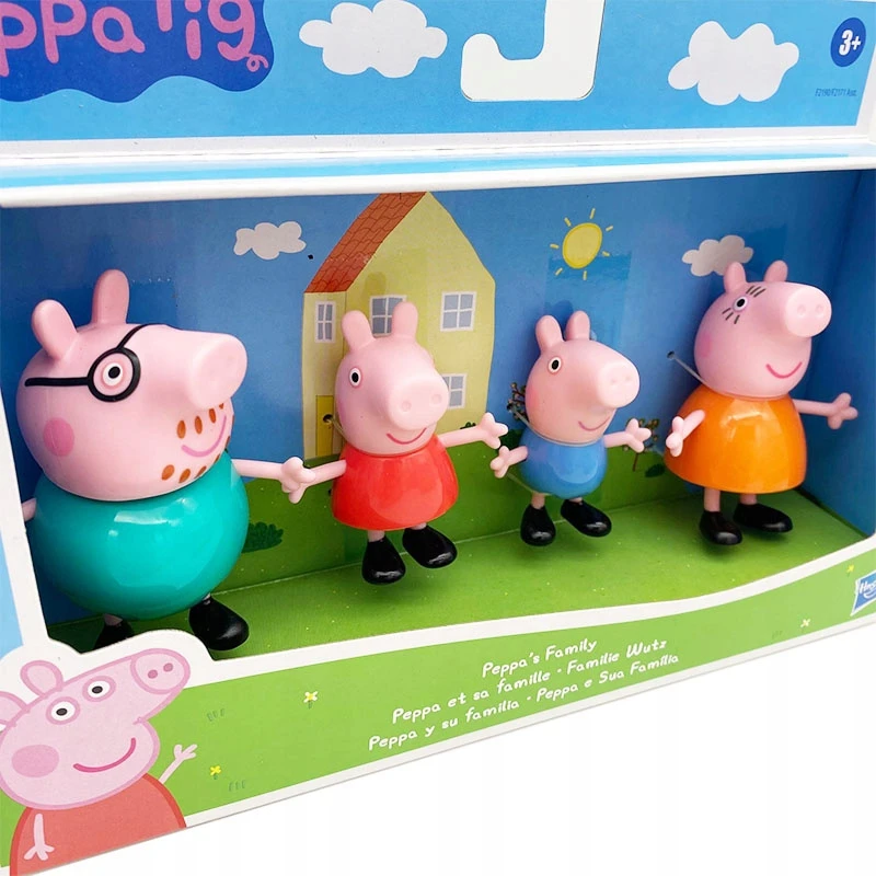 Hasbro 4 figūrėlių rinkinys PEPPA, Peppa šeima F2190