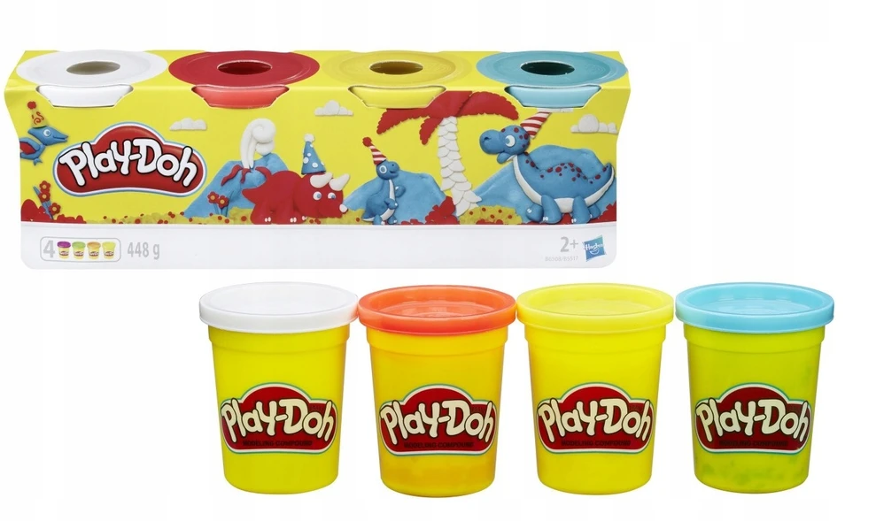 PLAY-DOH Plastilino rinkinys, 4 vnt.