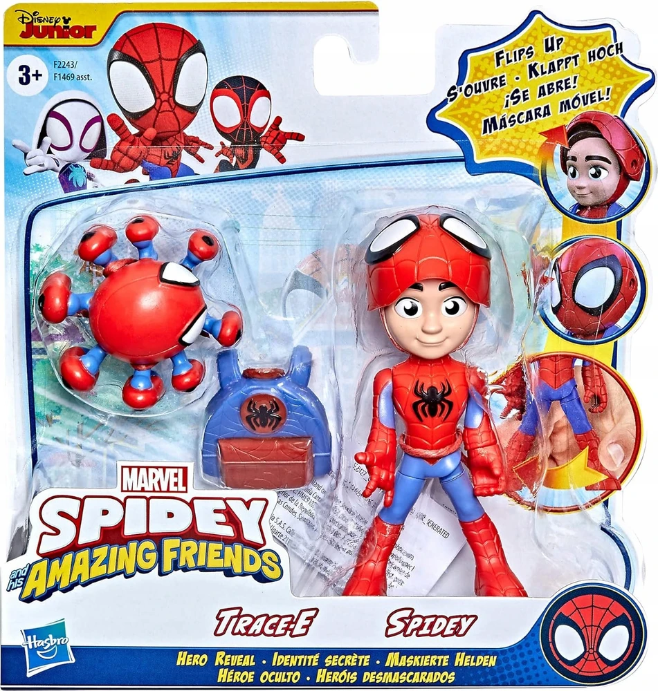 HASBRO figūrėlė SPIDEY SPIDER-MAN F2243 Kilnojama kaukė MARVEL Disney Junior
