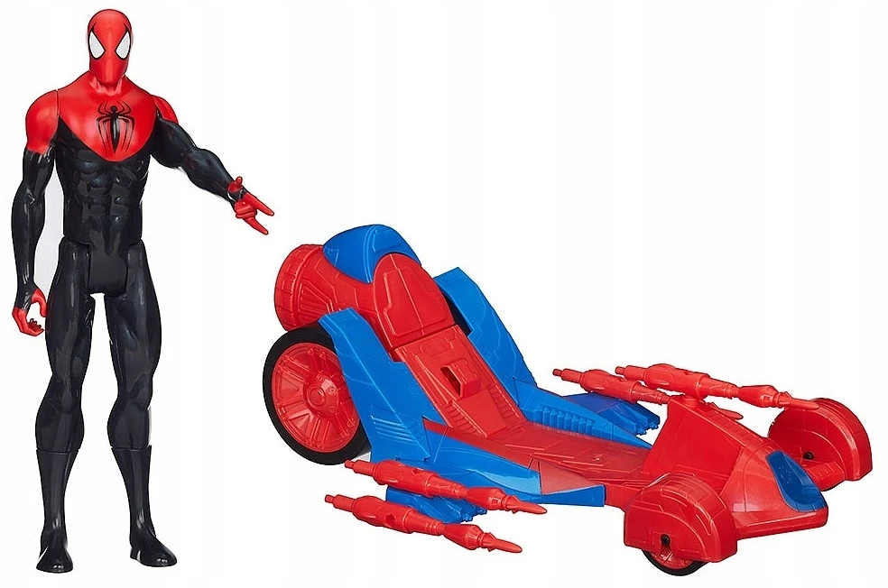 Hasbro Figūrėlė su priedais Spiderman (Žmogus voras) Titan Heroes Turbo Racer Car