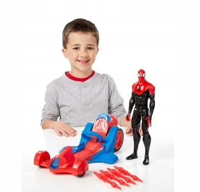 Hasbro Figūrėlė su priedais Spiderman (Žmogus voras) Titan Heroes Turbo Racer Car