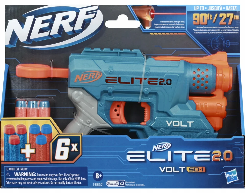 Hasbro NERF GUN ARROW LAUNCHER ELITE 2.0 VOLT SD-1 + 6 KASETĖS