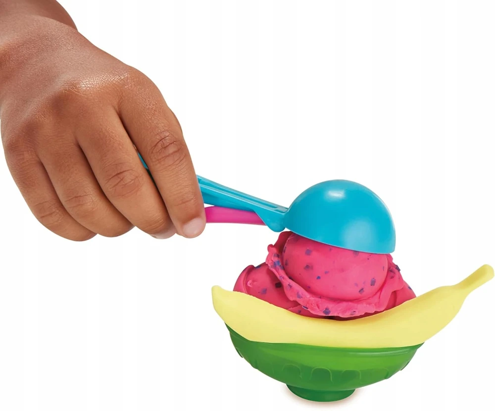 Hasbro PLAY DOH CAKE ICE CREAM PARTY ICE CREAM PARTY ledų užpilas, 6 vamzdeliai