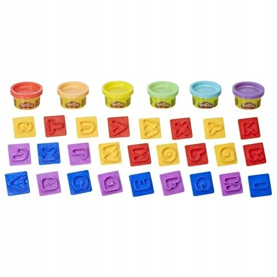 Hasbro PLAY DOH CASTRY GEOMETRIC FIGURES 6 VAMZDŽIŲ DOVANA DIDELIAM VAIKAMS