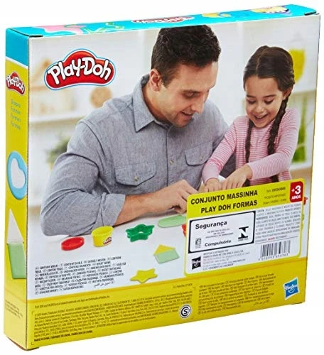 Hasbro PLAY DOH CASTRY GEOMETRIC FIGURES 6 VAMZDŽIŲ DOVANA DIDELIAM VAIKAMS