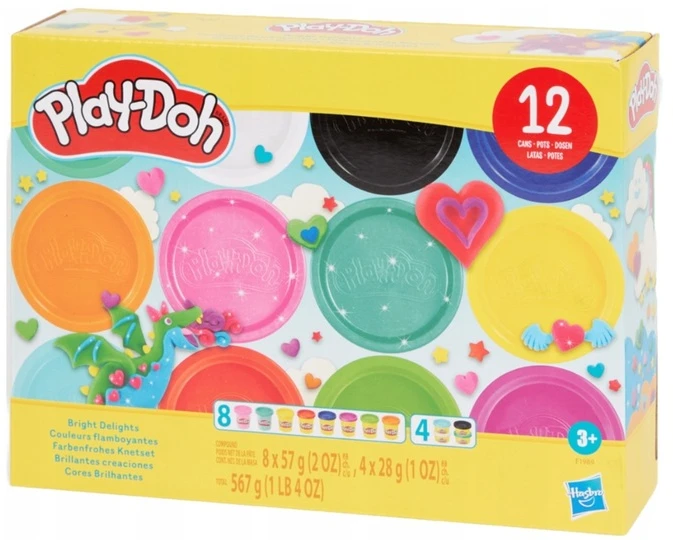 Hasbro PLAY-DOH CASTRY MODELIO MOLIO RINKINYS IŠ 12 DAUG SPALVŲ