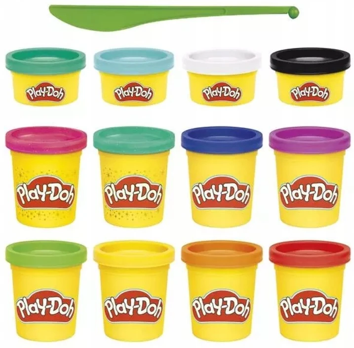 Hasbro PLAY-DOH CASTRY MODELIO MOLIO RINKINYS IŠ 12 DAUG SPALVŲ