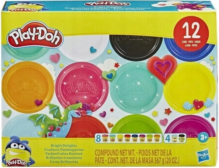Hasbro PLAY-DOH CASTRY MODELIO MOLIO RINKINYS IŠ 12 DAUG SPALVŲ