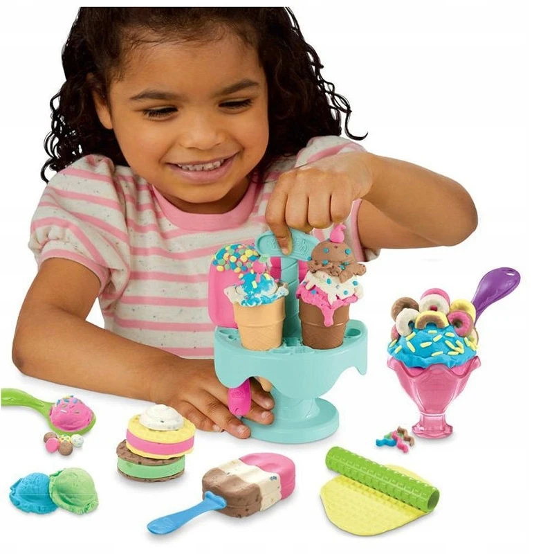 Hasbro PLAY-DOH CASTRY RINKINYS LEDAI LEDAI PLAY PASTE VAMZTELIŲ PRIEDAI