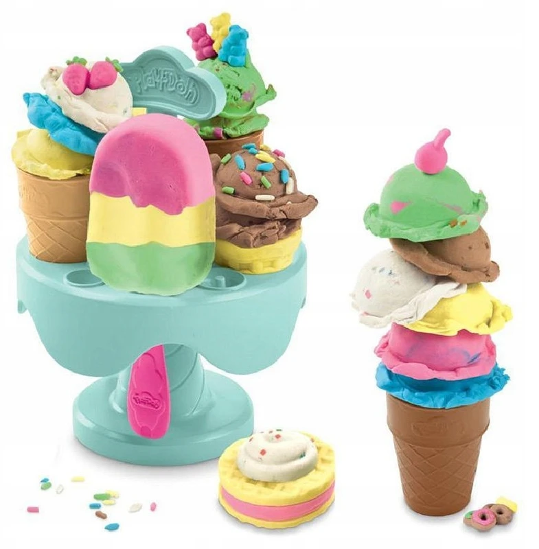 Hasbro PLAY-DOH CASTRY RINKINYS LEDAI LEDAI PLAY PASTE VAMZTELIŲ PRIEDAI