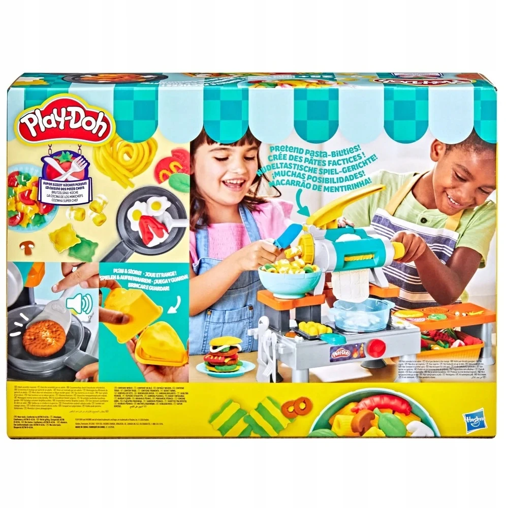 Kūrybinis plastilino rinkinys Play-Doh „Super virtuvė“, su garsais ir virtuvės priedais