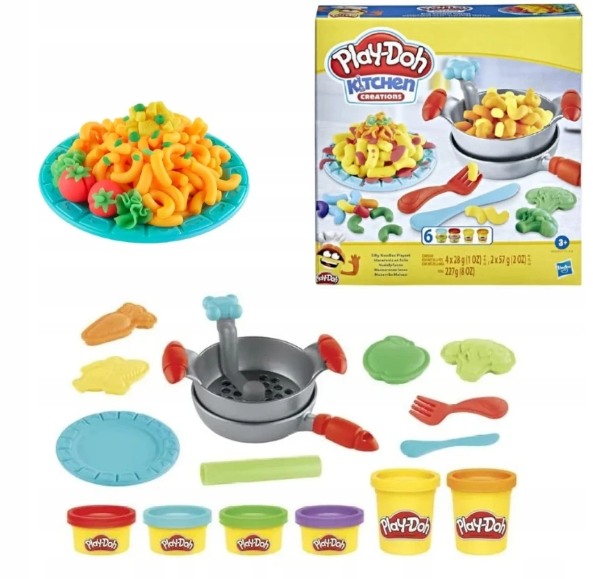 Hasbro Play-doh Makaronų Gaminimo Rinkinys su Priedais