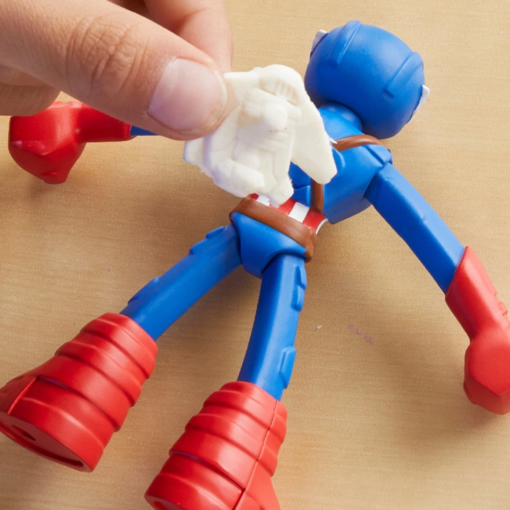 Hasbro PLAY-DOH MARVEL CASTRY RINKINYS KAPTAINAS AMERIKA ATSpindinčioji skydo figūrėlė