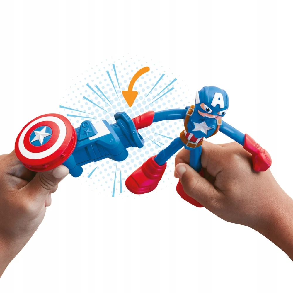 Hasbro PLAY-DOH MARVEL CASTRY RINKINYS KAPTAINAS AMERIKA ATSpindinčioji skydo figūrėlė