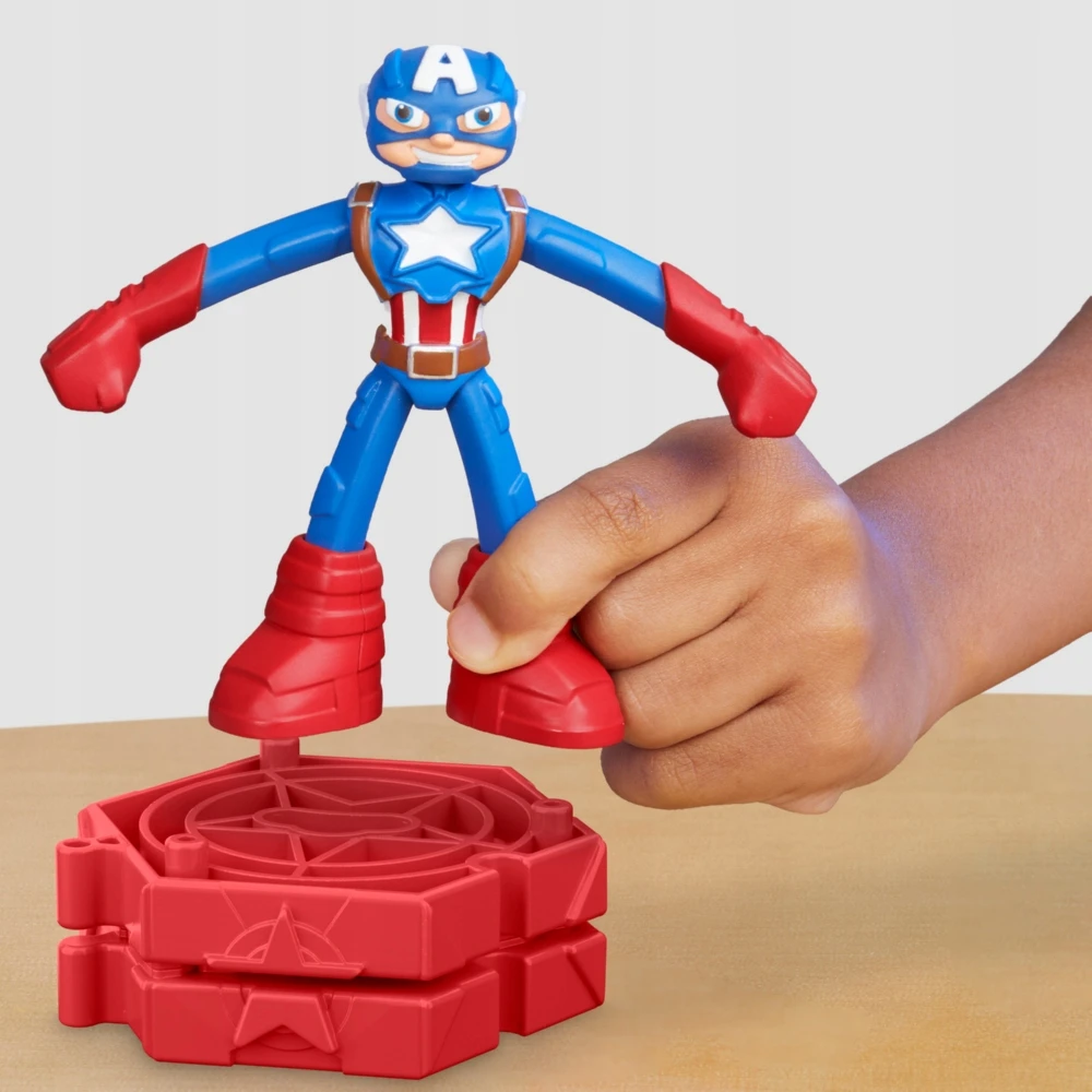 Hasbro PLAY-DOH MARVEL CASTRY RINKINYS KAPTAINAS AMERIKA ATSpindinčioji skydo figūrėlė