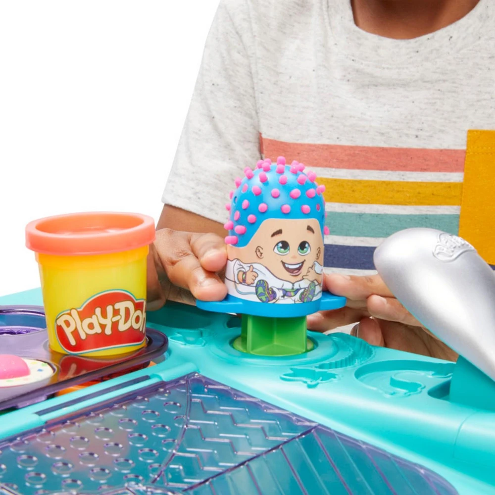 Hasbro PLAY-DOH Play tešlos rinkinys SUPER WORKSHOP Priedai 10 vamzdelių Play tešlos F3638