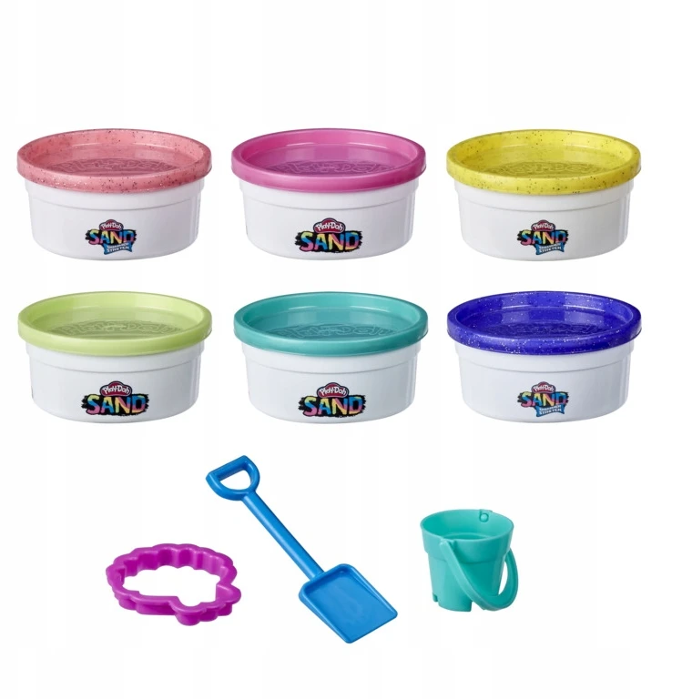 Hasbro Play-Doh kinetinio smėlio rinkinys, 6 spalvos