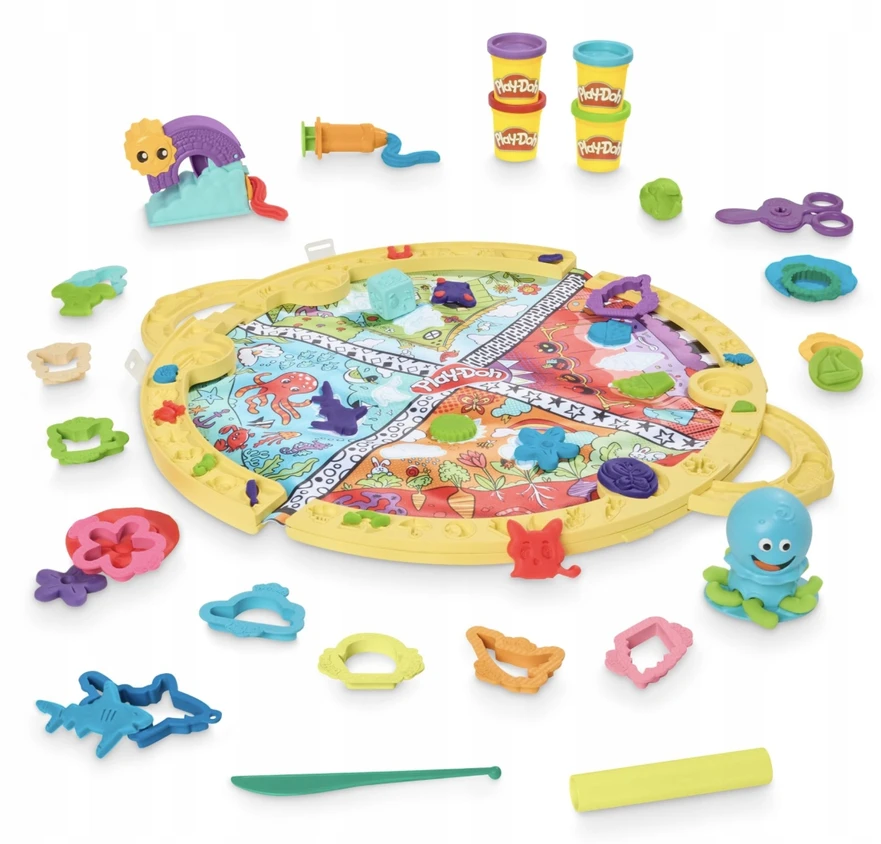 Hasbro Play-Doh Starter Set Sulankstomas nešiojamas žaidimų tešlos kilimėlis