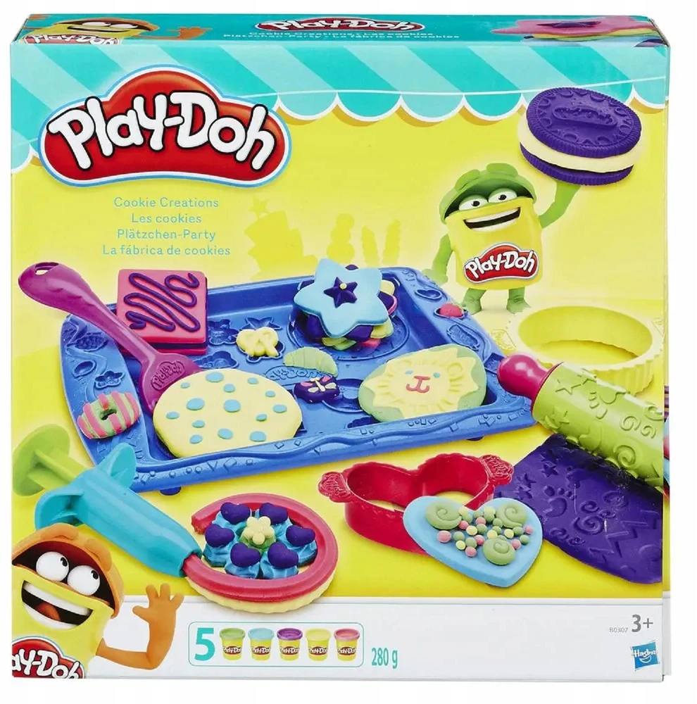 Hasbro PLAY DOH TORTAS, 168 GRAMŲ Žalias PURPLE CUBBIN DIY DOVANA, 2 VAMZDŽIAI