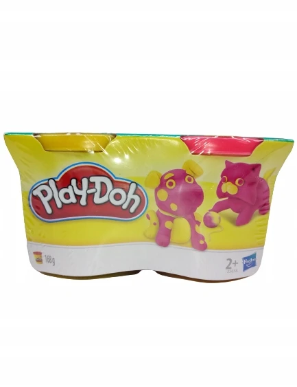Hasbro PLAY DOH TORTAS, 168 GRAMŲ Žalias PURPLE CUBBIN DIY DOVANA, 2 VAMZDŽIAI