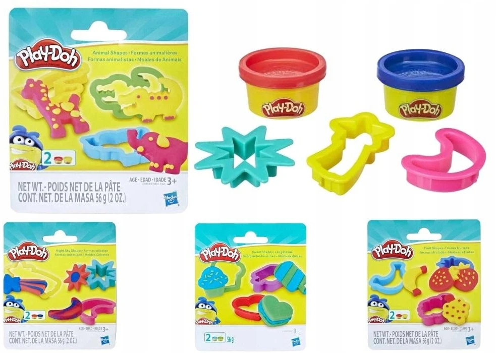 Hasbro Play Doh Ciastolina 2 tubki + priedai mix