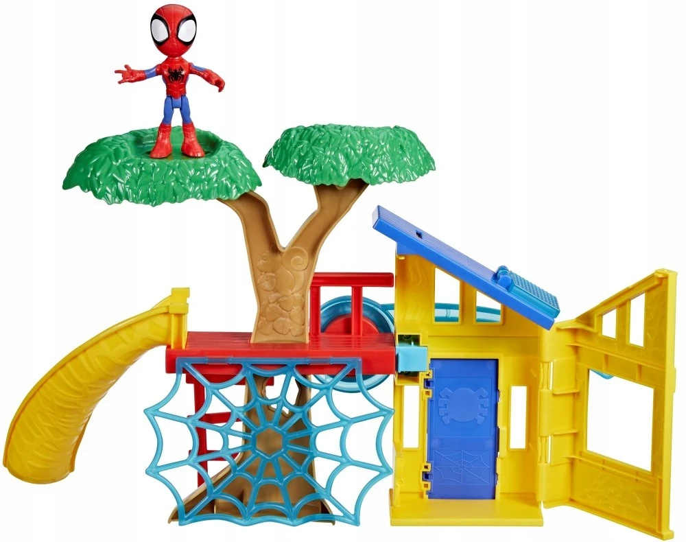 Hasbro Spidey Spidey žaidimų aikštelės dėžutės rinkinys, su 10 cm Spidey figūrėle, nuo 3 metų, Marvel Spidey ir jo nepaprasti draugai