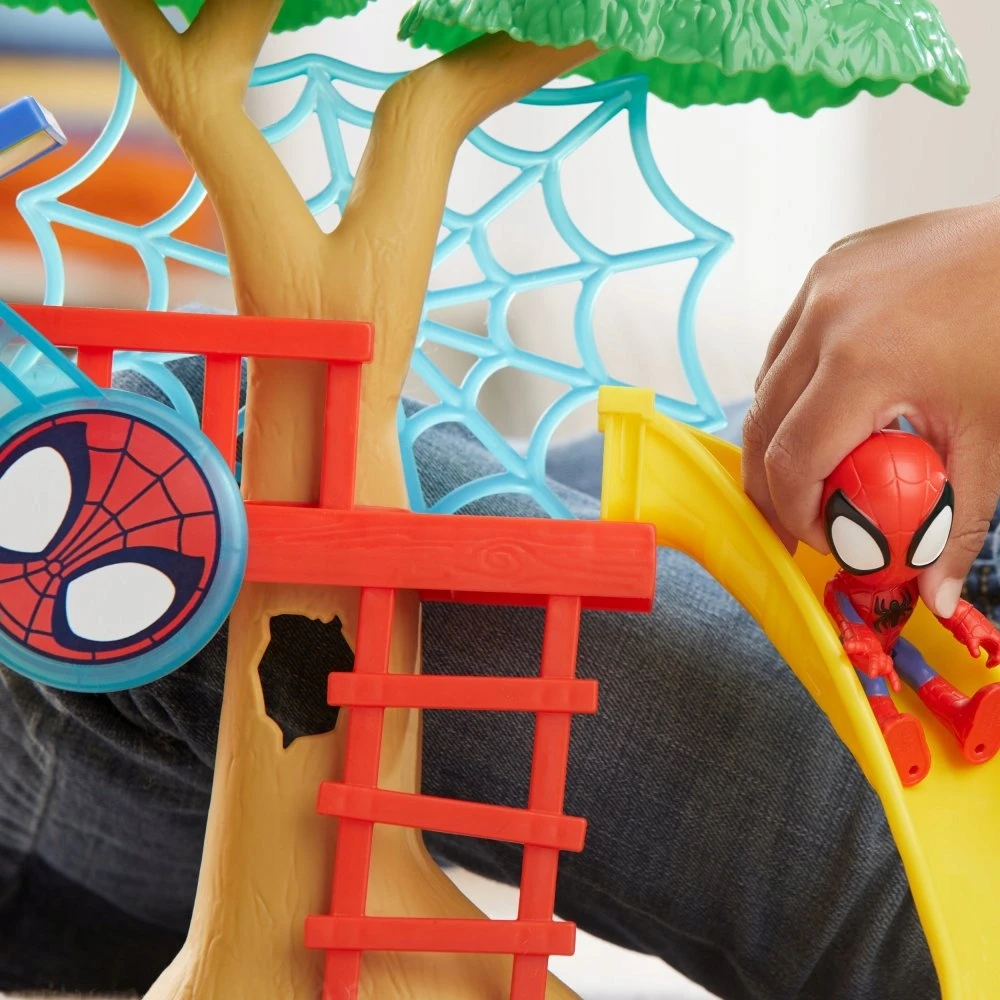 Hasbro Spidey Spidey žaidimų aikštelės dėžutės rinkinys, su 10 cm Spidey figūrėle, nuo 3 metų, Marvel Spidey ir jo nepaprasti draugai
