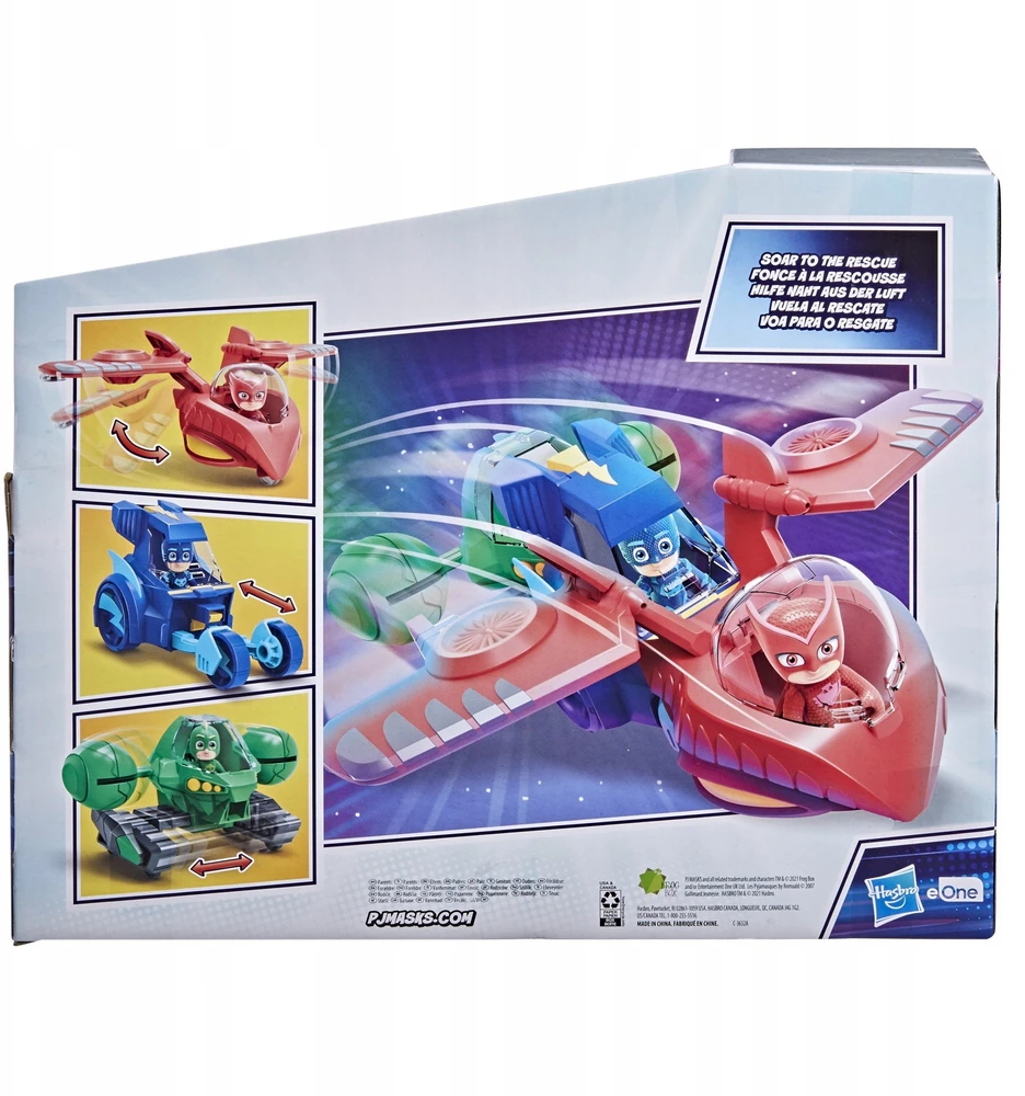 Hasbro PJ MASKS transporto priemonių rinkinys 3in1 Combiner Jet, F21195L0