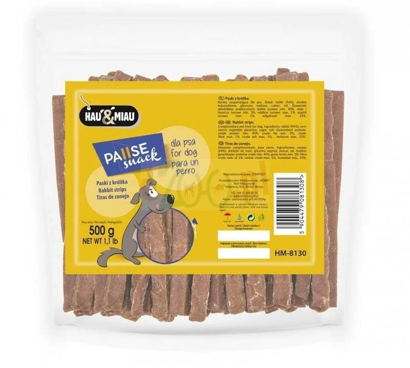 Hau&Mau Hau&amp;Miau triušienos juostelės 500g