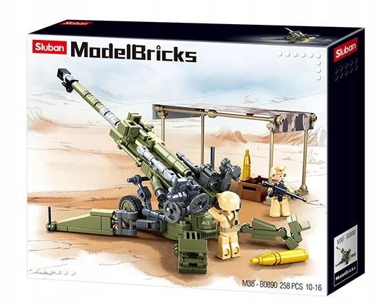 Haubicų patrankos dykumos audros blokai 258 el Sluban Army Military B0890