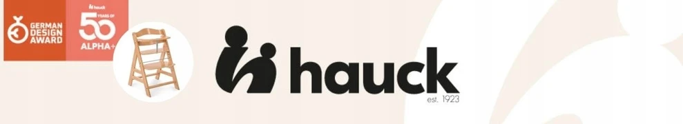 Hauck Alpha +B medinė maitinimo kėdutė, reguliuojama, tvirta galvos juosta