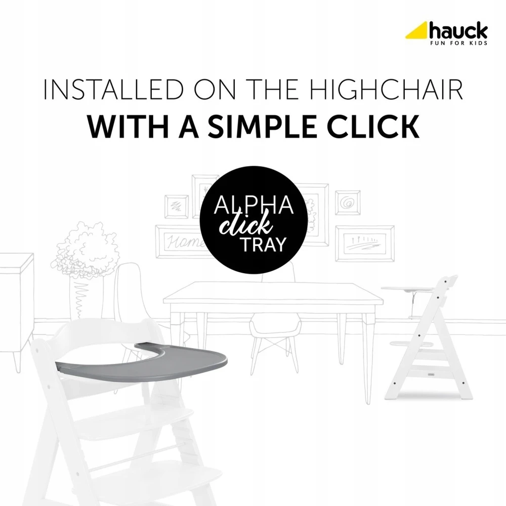 Hauck Alpha Click Tray stalas Alpha ir Beta kėdėms
