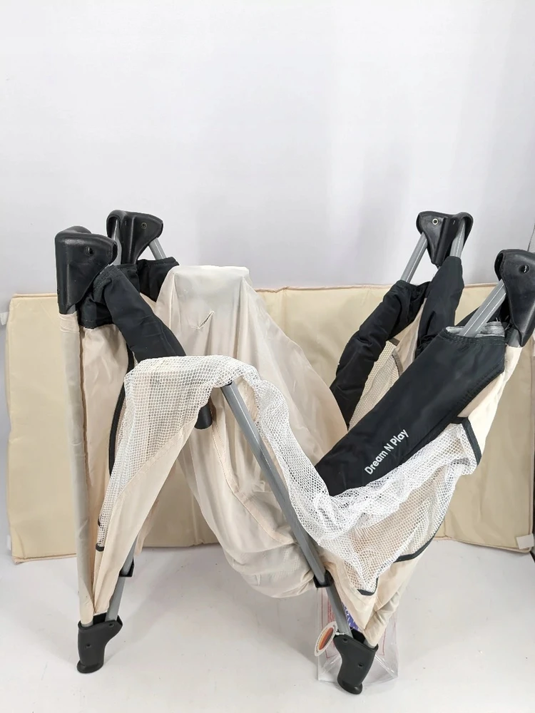 HAUCK lovelė - maniežas SLEEP N PLAY Go Plus, smėlio spalvos