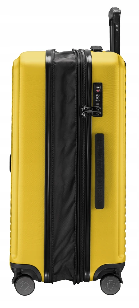 HAUPTSTADTKOFFER Mitte – didelis kietas lagaminas, 77 cm, 130 L, geltona
