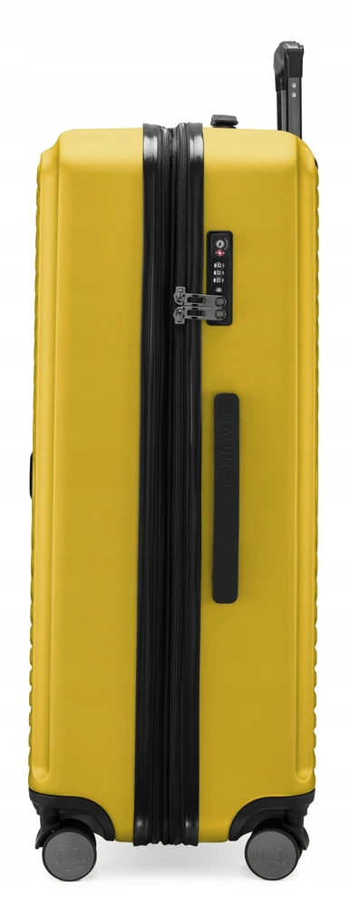 HAUPTSTADTKOFFER Mitte – didelis kietas lagaminas, 77 cm, 130 L, geltona