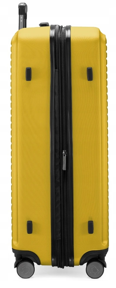 HAUPTSTADTKOFFER Mitte – didelis kietas lagaminas, 77 cm, 130 L, geltona