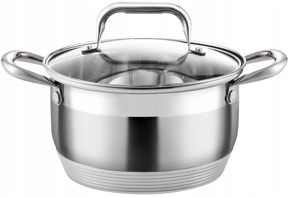 Hauspremium PUODAI INDUKCINIS Plieninis puodas 6.1L 24CM TRADITIONAL su dujiniu dangteliu