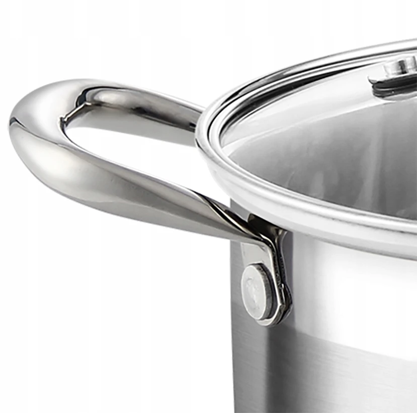 Hauspremium PUODAI INDUKCINIS Plieninis puodas 6.1L 24CM TRADITIONAL su dujiniu dangteliu