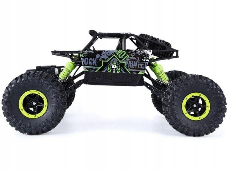 HB Radijos bangomis valdomas visureigis - džipas, Rock Crawler 2.4GHz 1:18, juoda/žalia