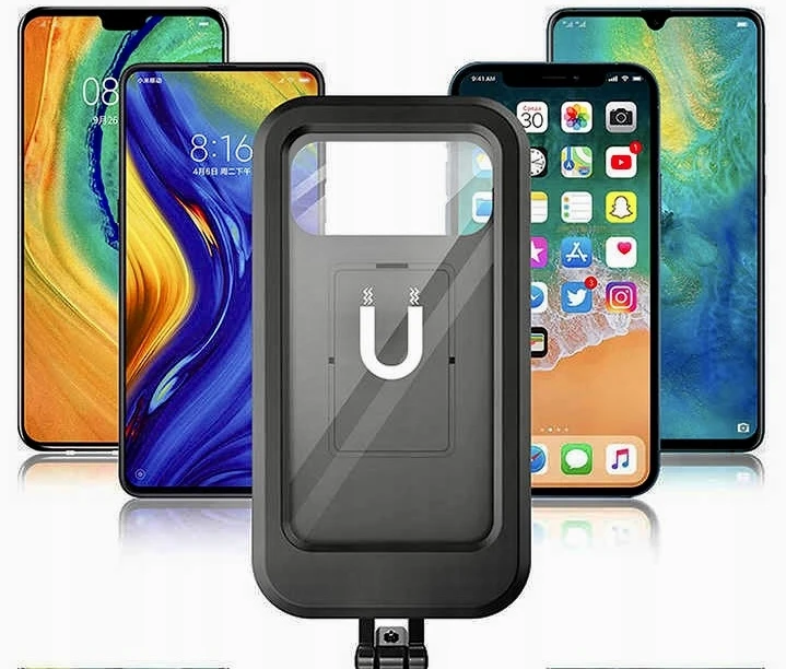HD Motociklo telefono laikiklis, vandeniui atsparus dėklas, jutiklinis ekranas, tvirtas, stabilus