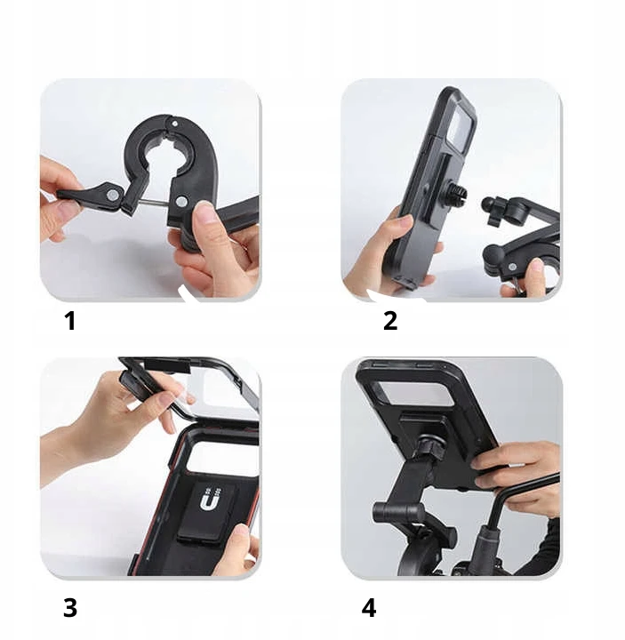 HD telefono laikiklis mtb dviračiui DURABLE ESTIPRO Power Bicycle Phone